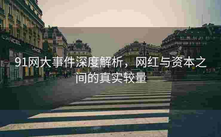 91网大事件深度解析，网红与资本之间的真实较量