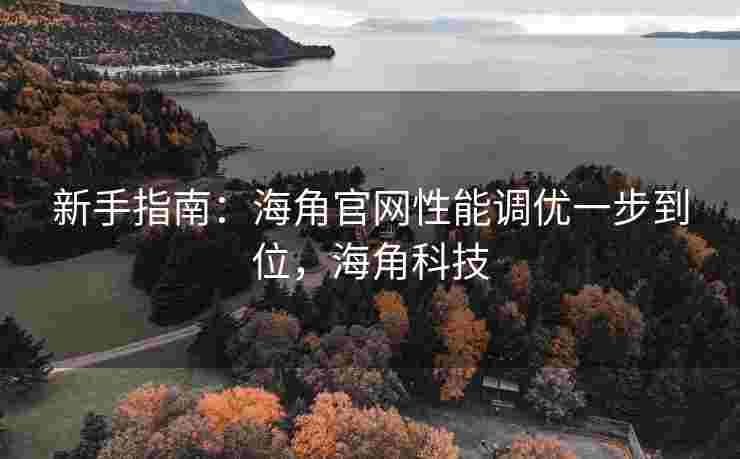 新手指南：海角官网性能调优一步到位，海角科技