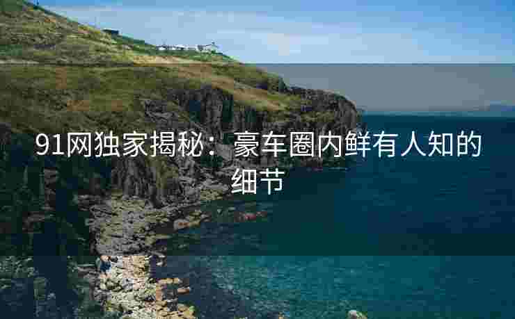 91网独家揭秘：豪车圈内鲜有人知的细节